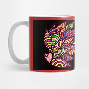 Feathery Heart Mug